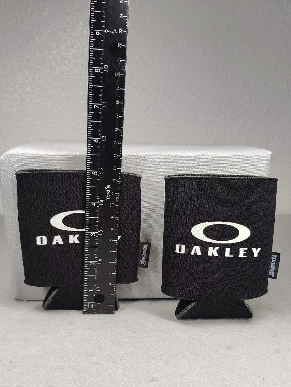 Oakley Black Koozie with White Logo - Set Of 2